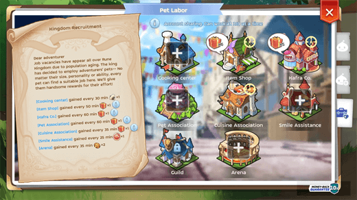 Fitur Pet Adventure dan Labor - LDCloud