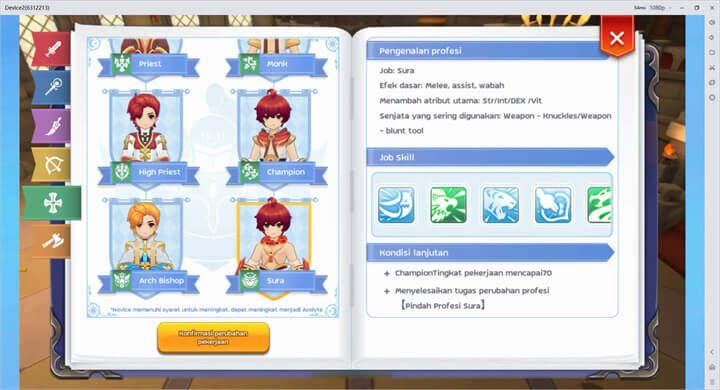 Kelas PvE Ragnarok M: Classic Tier B: Sura - LDCloud