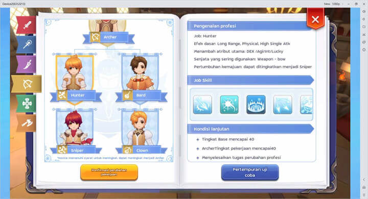 Kelas PvE Ragnarok M: Classic Tier A+: Hunter - LDCloud