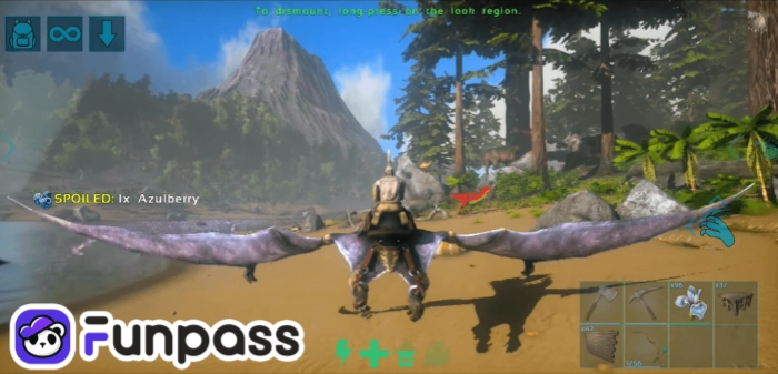 ride dinosaur in ark  - funpass online mobile gaming