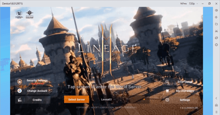 Image showing Lineage2M cover photo before getting into the gameplay interface - LDCloud