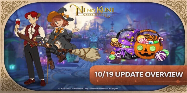 Ni no Kuni: Cross Worlds Halloween Familiar "Bougie" Growth Event - LD Cloud Android Phone