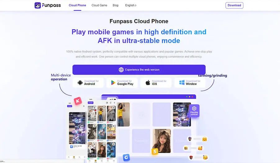 funpass cloud phone gaming