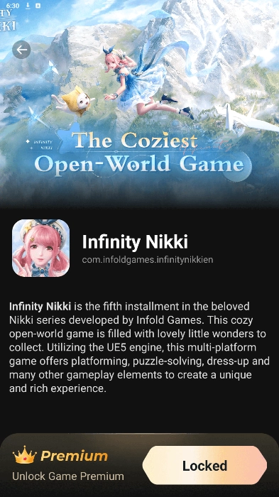 play infinity nikki online with funpass cloud gaming app