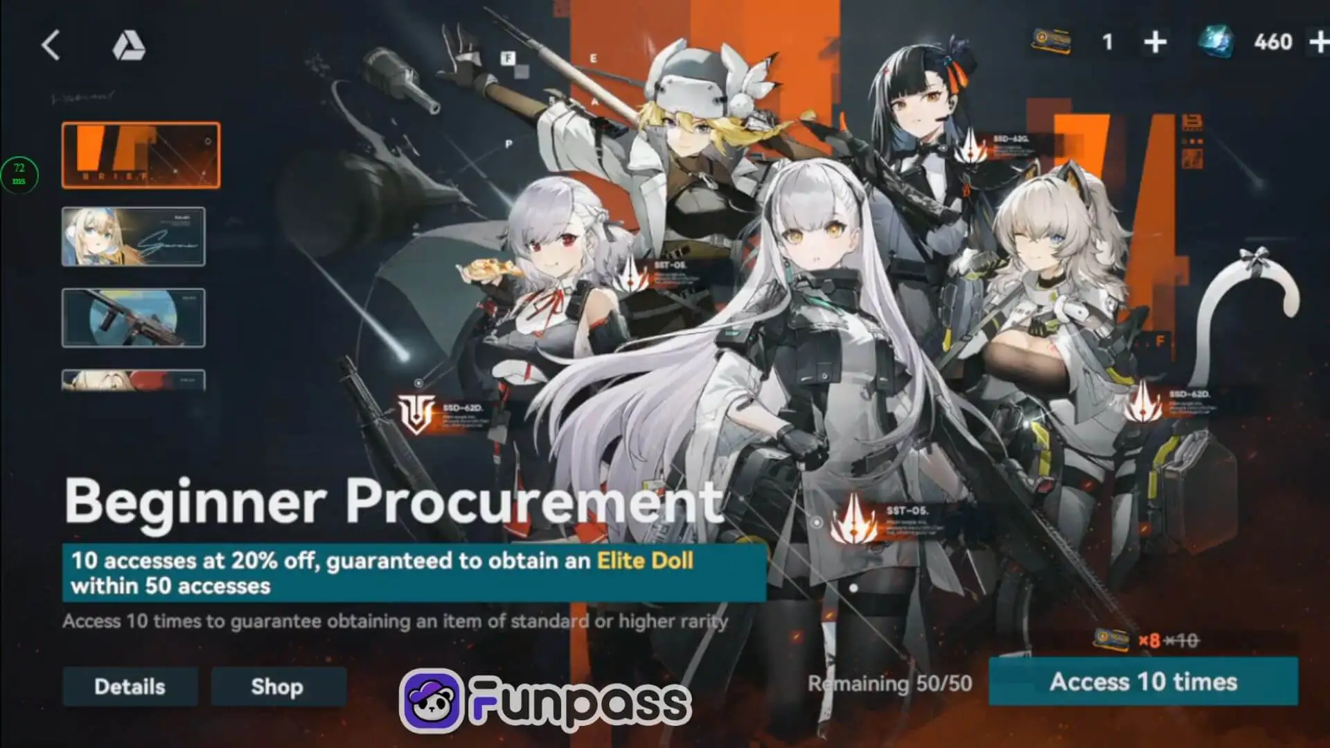 girls' frontline 2 exilium beginner procurement