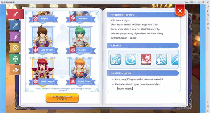 Kelas PvE Ragnarok M: Classic Tier A: Knight - LDCloud