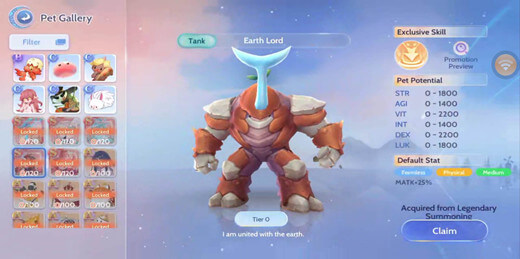 Earth Lord - S-Tier Pet in Ragnarok Origin Global - LDCloud Android Emulator Online