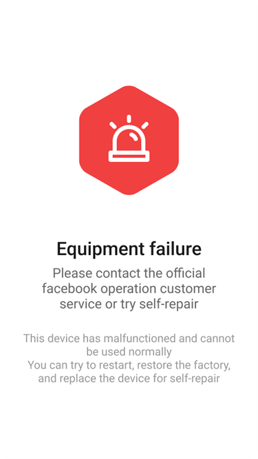 Equiement Failure Notice Symbol on LDCloud - LD Cloud Phone