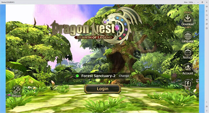 Playing Dragon Nest: Rebirth of Legend with LDCloud - LDCloud Cloud Phone