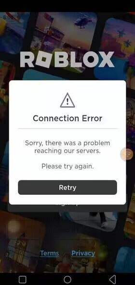 Roblox connection error sorry there was a problem reaching our