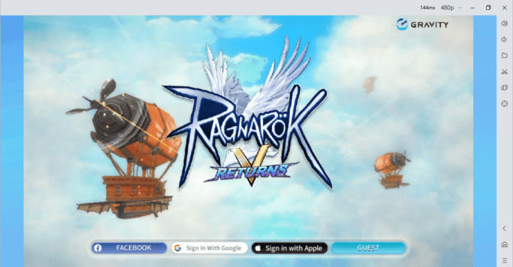 Start Ragnarok V: Returns on your LDCloud virtual phone device - LDCloud