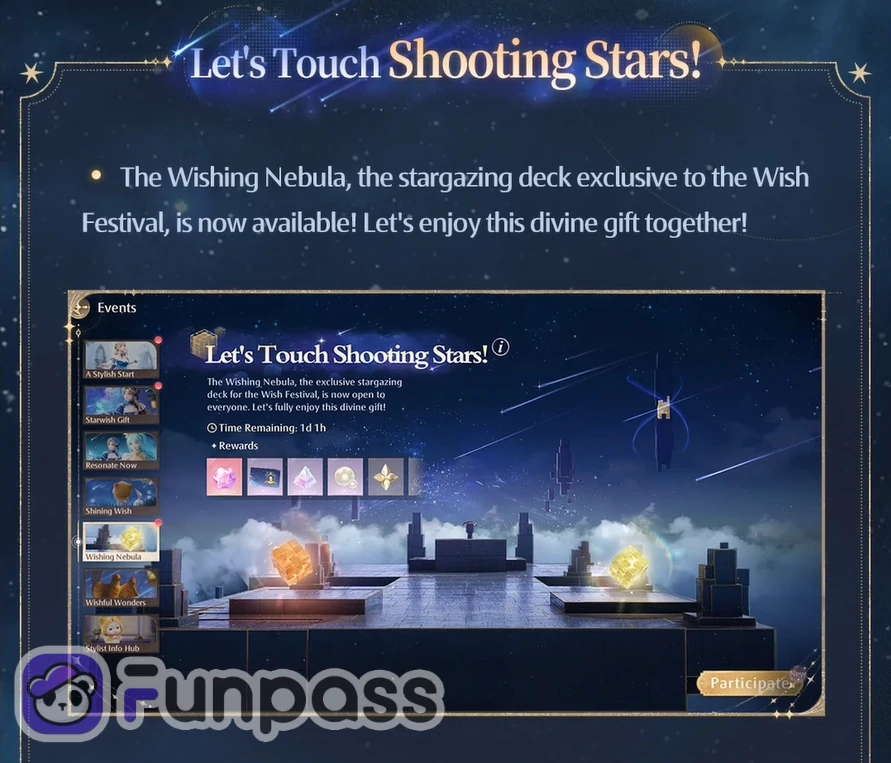 Lets Touch Shooting Stars Event