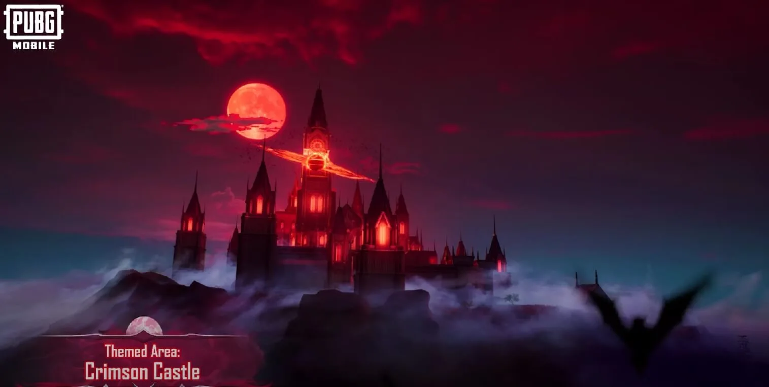 Crimson Castle in Bloodmoon Awakening Theme of PUBG Mobile 3.4