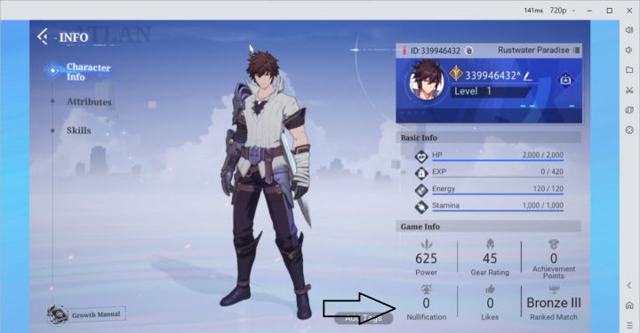 Crystal of Atlan-Crystal of Atlan player profile showing nullification and other stats-LDCloud 