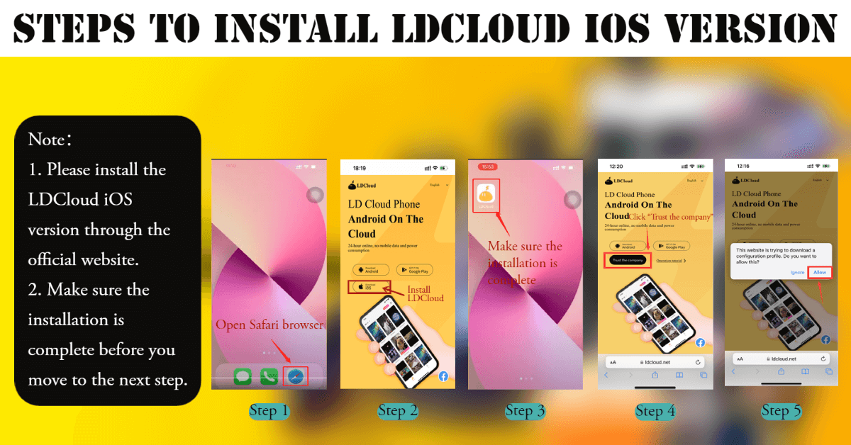 Steps to install LDCloud iOS - LDCloud