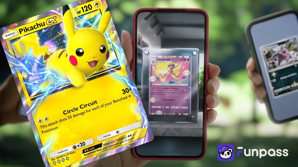 Pikachu pack in PTCG Pocket beignner