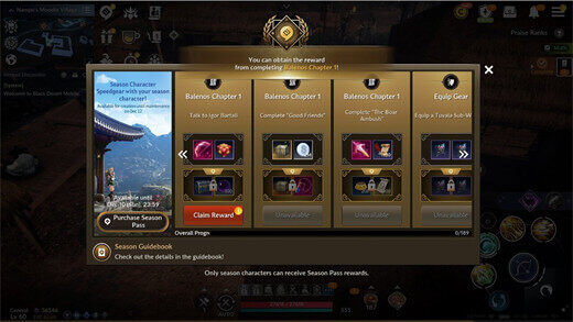The Season Pass in Black Desert Mobile - LDCloud Online Android Emulator