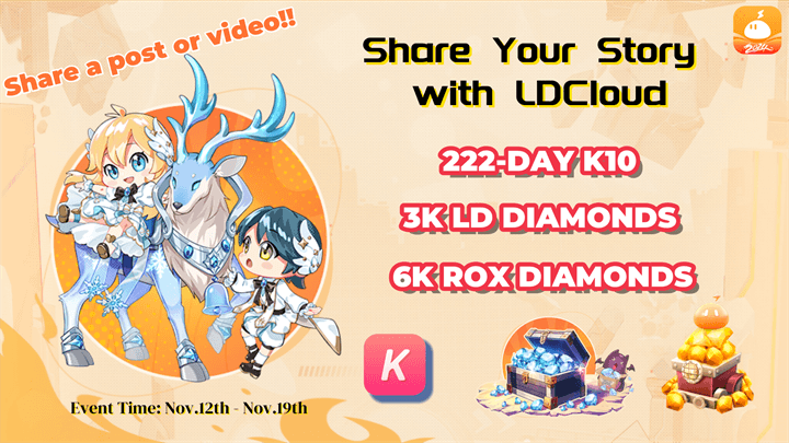 LDCloud Sharing Challenge, take a chance to win FREE cloud phone device & ROX diamonds  - LDCloud