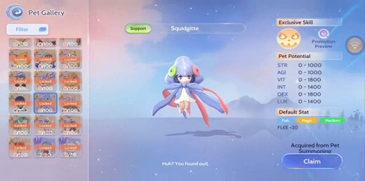 Squidgitte - A-Tier Pet in Ragnarok Origin Global - LDCloud Android Emulator Online