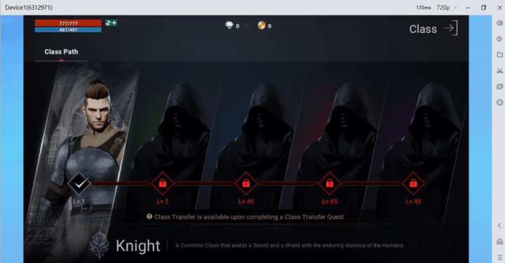 Lineage2M class details of your character in the game - LDCloud
