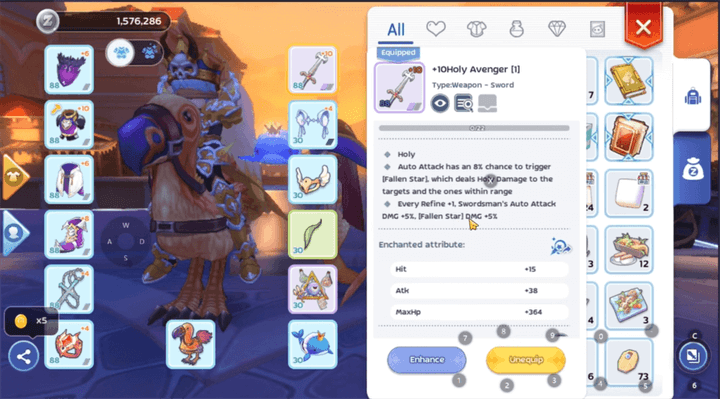 Recommended equipment for Crit Knight build in Ragnarok M: Classic - LDCloud
