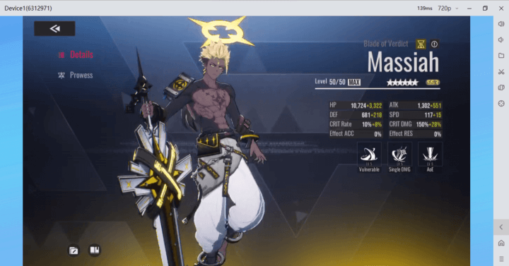 Massiah - an A-tier character in Etheria: Restart Tier List - LDCloud