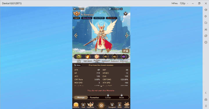 Vanessa- S- tier character in Summoners War: Rush tier list - LDCloud