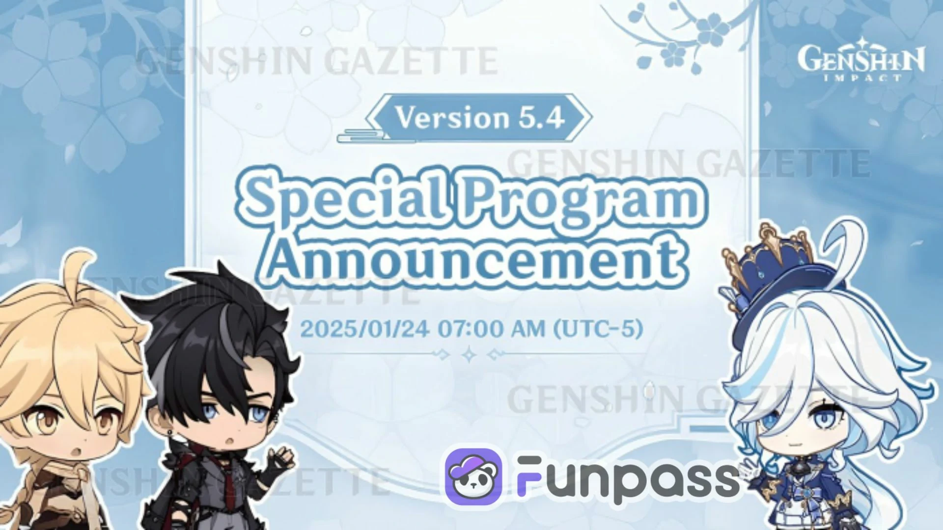 Releasing Date of Version 5.4 Genshin Impact