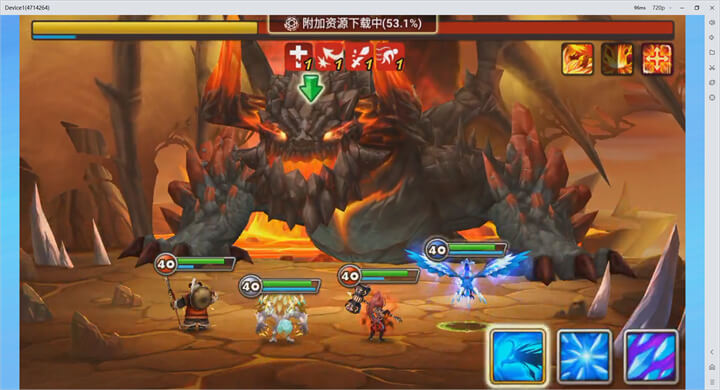 《魔靈召喚：天空之役》 戰鬥畫面 - 雷電雲手機
