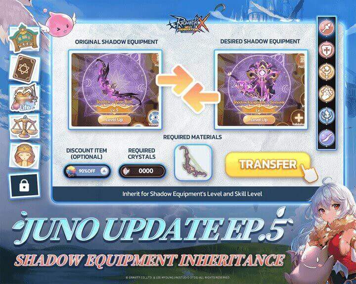 Ragnarok X: Next Generation Juno Version: New Shadow Equipment Inheritance System - LDCloud