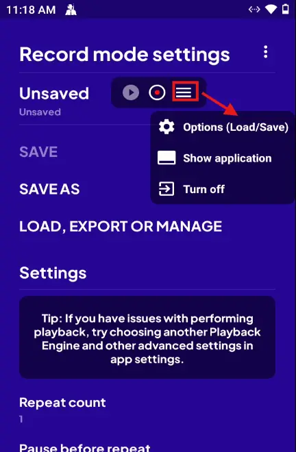 clickmate setting adjusting