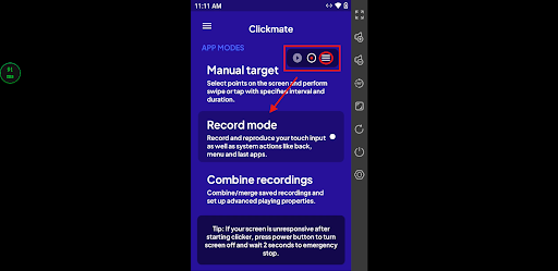 clickmate auto-clicker app