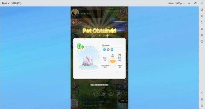 Image showing the newly unlocked Ragnarok Back to Glory pet - LDCloud