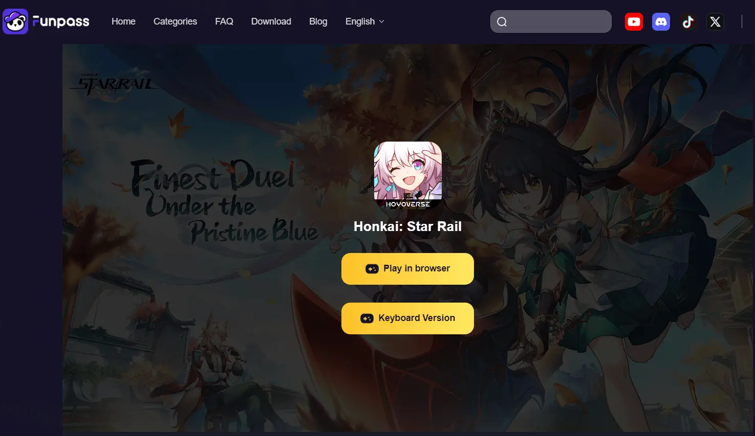 play honkai star rail online with funpass