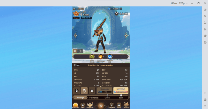 Allen- A C+tier character in Summoners War: Rush tier list - LDCloud