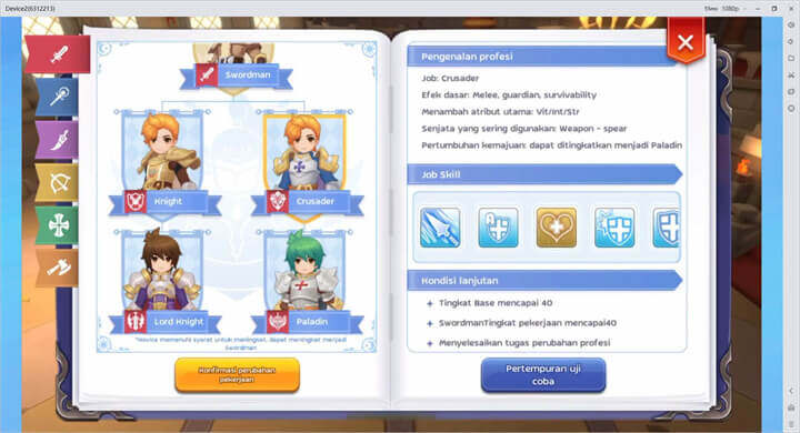 Kelas PvE Ragnarok M: Classic Tier S: Crusader - LDCloud