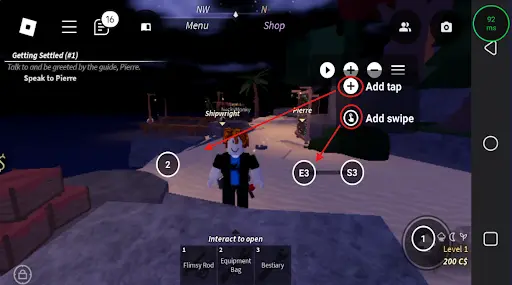 clickmate manual target mode for roblox AFK Farm on Mobile