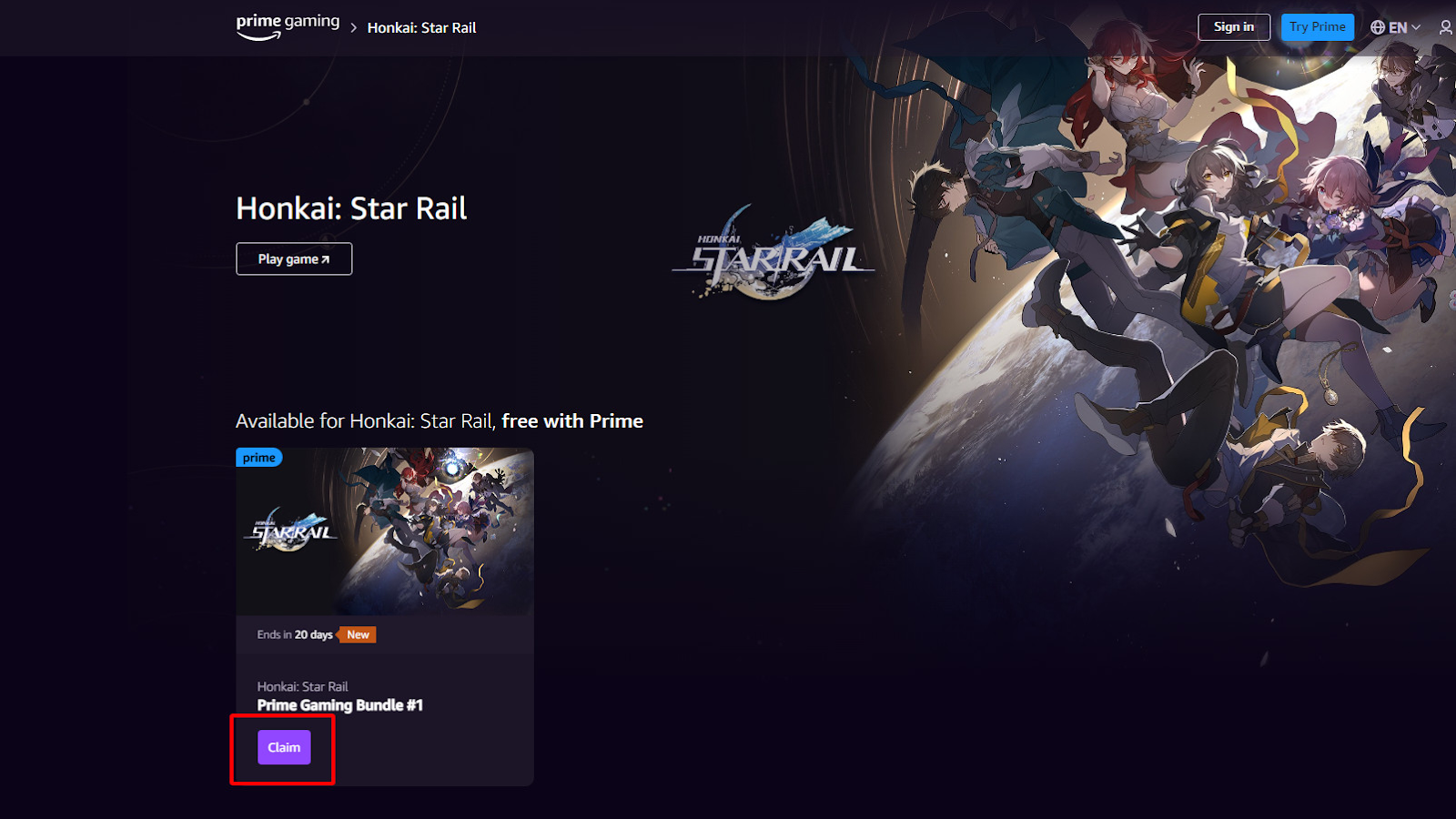 Saiba como resgatar bônus de Honkai: Star Rail pelo Prime Gaming -  NerdBunker