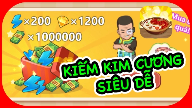 『HƯỚNG DẪN』Cách Kiếm Kim Cương Tiền Tiệm Lẩu Đường Hạnh Phúc & cách tải game trên PC