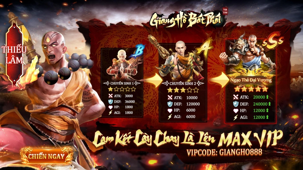 『GIFTCODE』2000 giftcode đăng nhập Giang Hồ: Bát Phái Phân Tranh chính thức được lưu hành