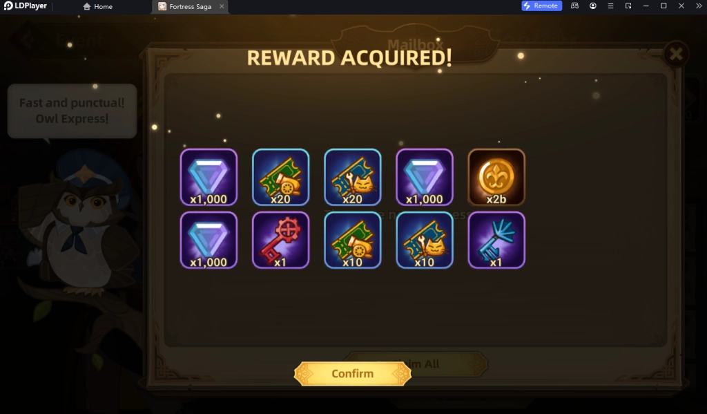 Fortress Saga (Global) แจก Giftcode (2 โค้ด) อัปเดตเรื่อยๆ พร้อมวิธีกรอกบน LDPlayer9