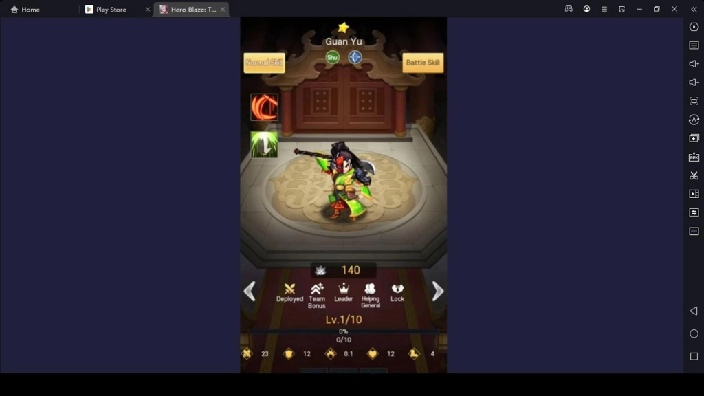 Hero Blaze: Three Kingdoms Beginner Guide for the Characters