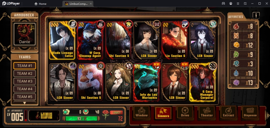 Limbus Company แนะนำตัวที่ควรหา & เทคนิค Reroll หาตัวละครเร็วขึ้น 4 เท่า บน LDPlayer9