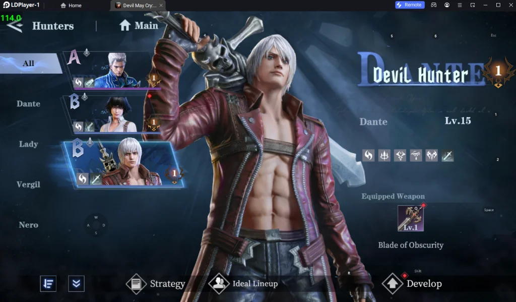 Devil May Cry M : Peak of Combat (Global) แนะนำวิธีตั้งค่า Controller และเล่นแบบ FULL HD 120 FPS บน LDPlayer9