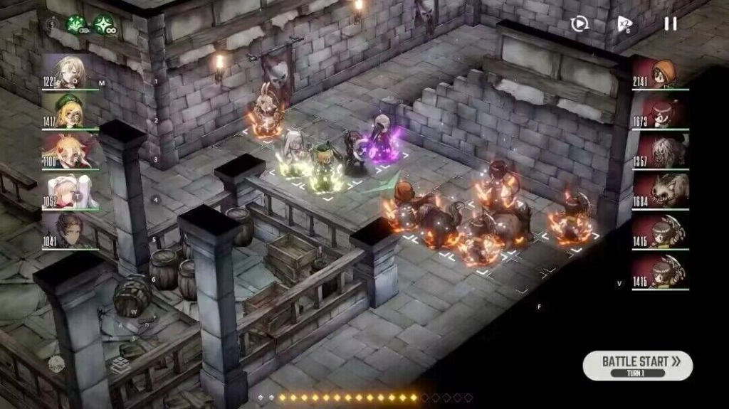 BrownDust2 - การอัพเลเวลและหาเหรียญทองโดยอัตโนมัติด้วยปุ่มเดียว