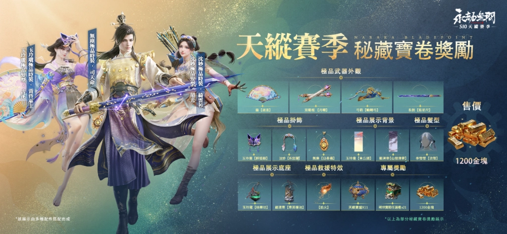 《永劫無間》新賽季「天縱秘藏」：紫紗玉玲瓏踏月而來 全新極品時裝炫麗登場