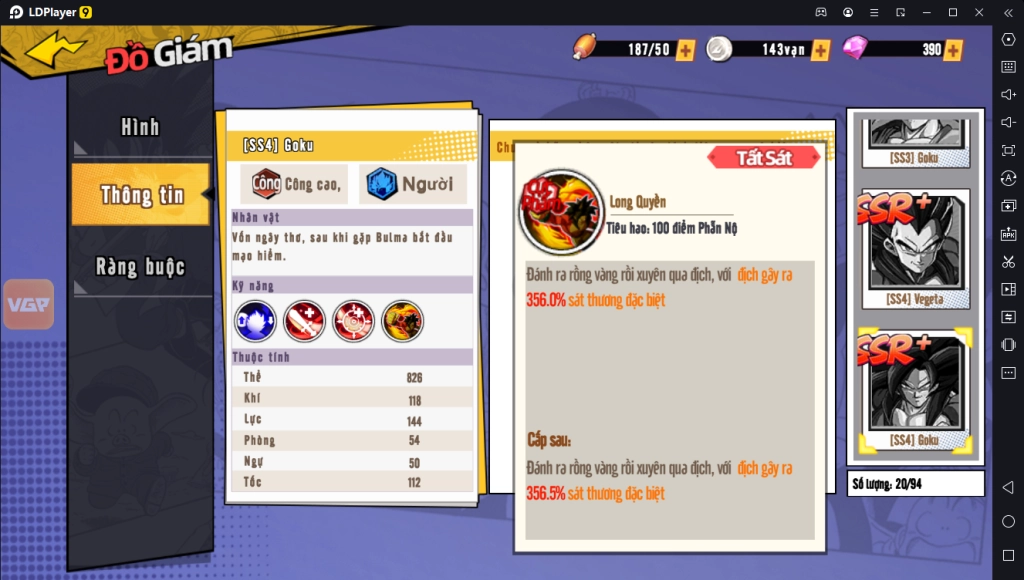 『HƯỚNG DẪN』Bản Năng Vô Cực 3D: Top Nhân Vật Quốc Dân Đầu Game