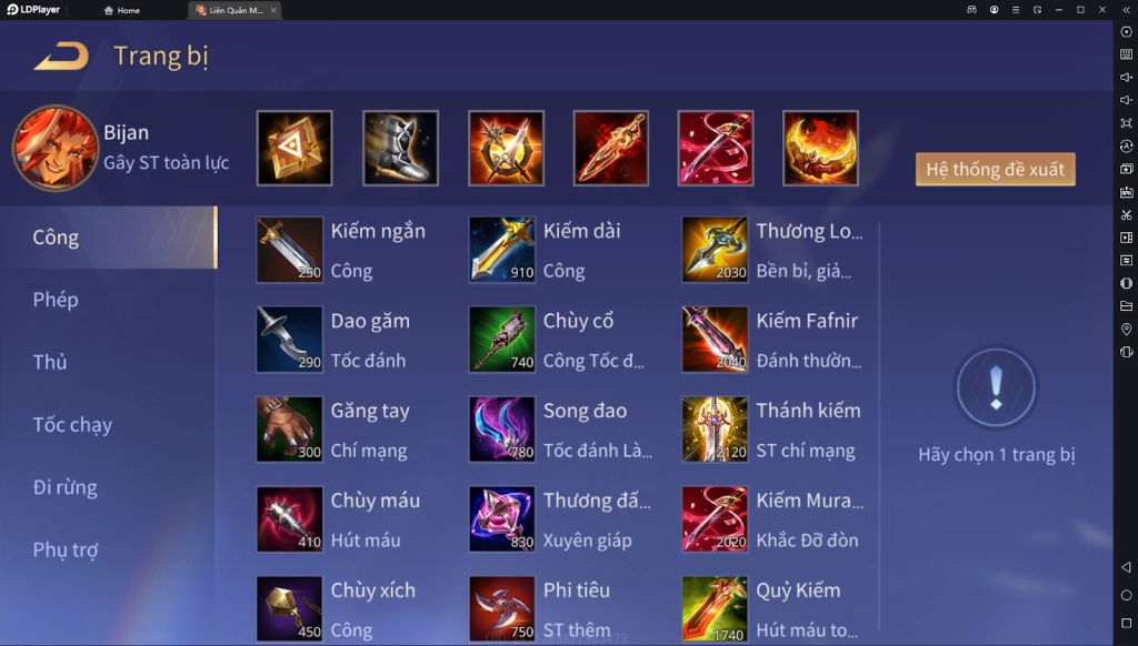 『HƯỚNG DẪN』CHƠI CƠ BẢN TƯỚNG BIJAN– LIÊN QUÂN MOBILE