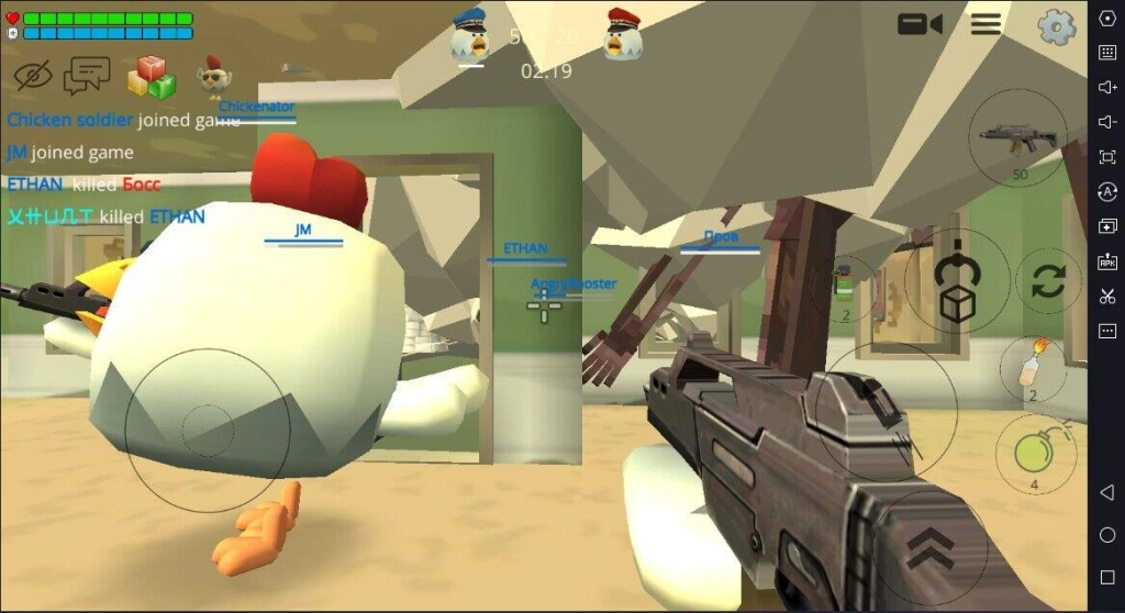 Играть в Chicken Gun на ПК