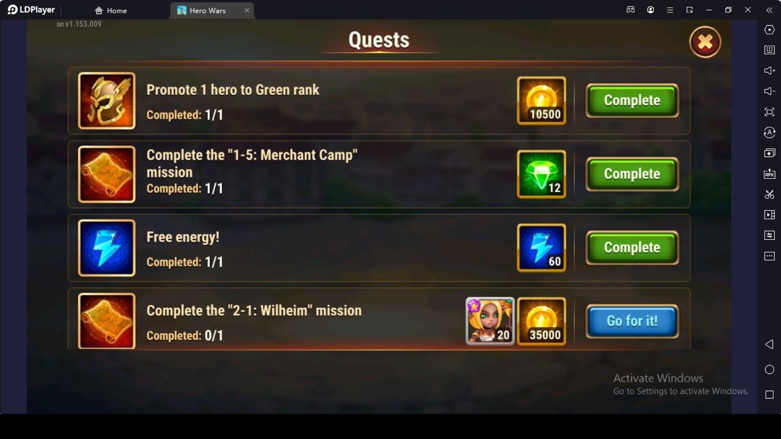Hero Wars - Fantasy Battles Quests and Daily Quests